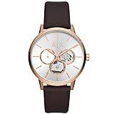 A｜X ARMANI EXCHANGE Men's Multifunction Brown Leather Band Watch (Model: A|X2756) | Amazon (US)