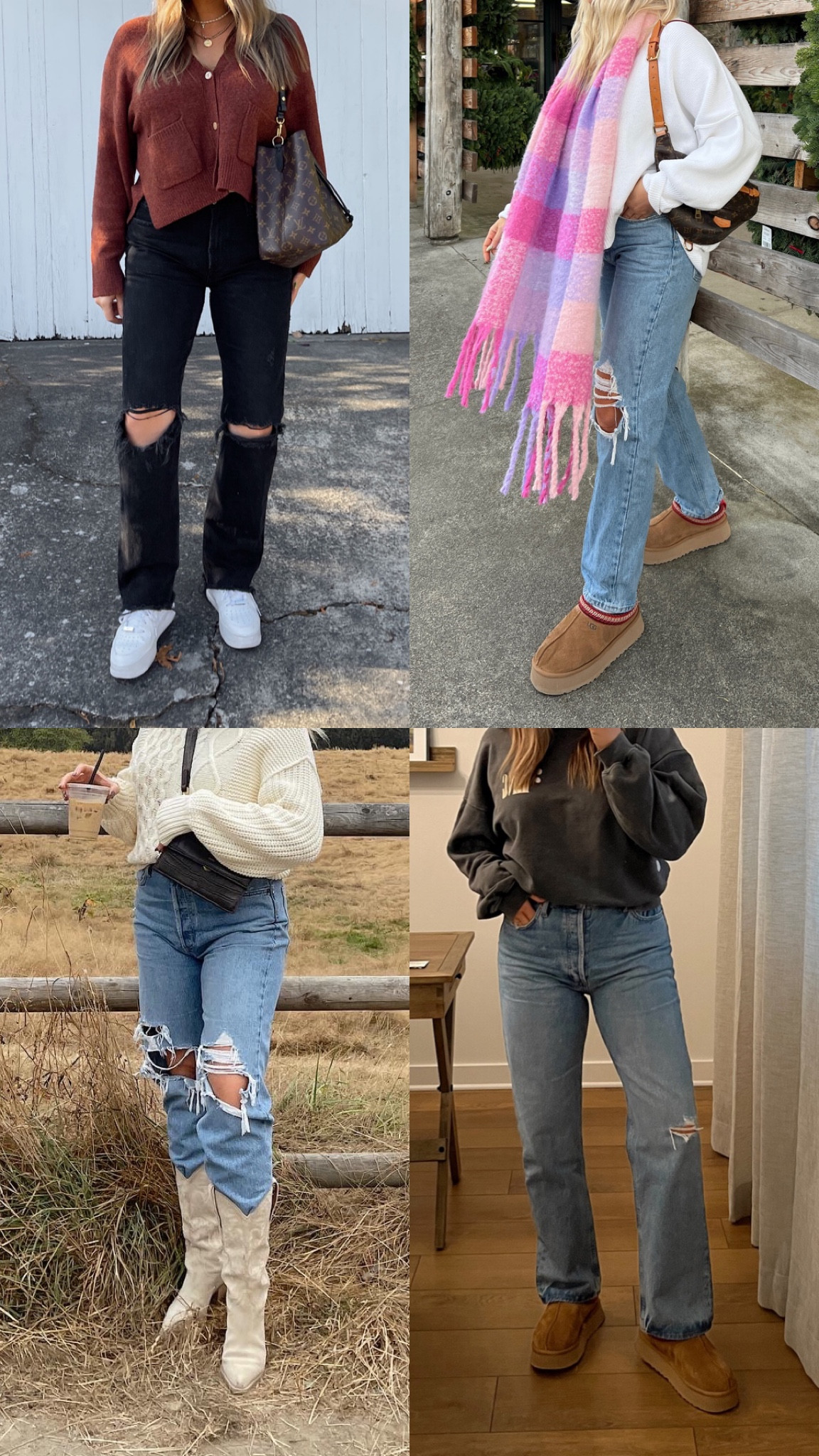 Agolde jeans on sale 25% off with code HOLIDAY @ checkout!! I wear a size 29! Exact pairs I’m wearing here are the three styles up top! 

#LTKsalealert