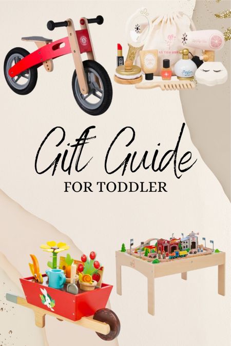 Gift guide for toddlers, toddler gift ideas, gift guide for boys, gift guide for girls, toys, outdoor toys, play

#LTKHoliday #LTKkids #LTKSeasonal