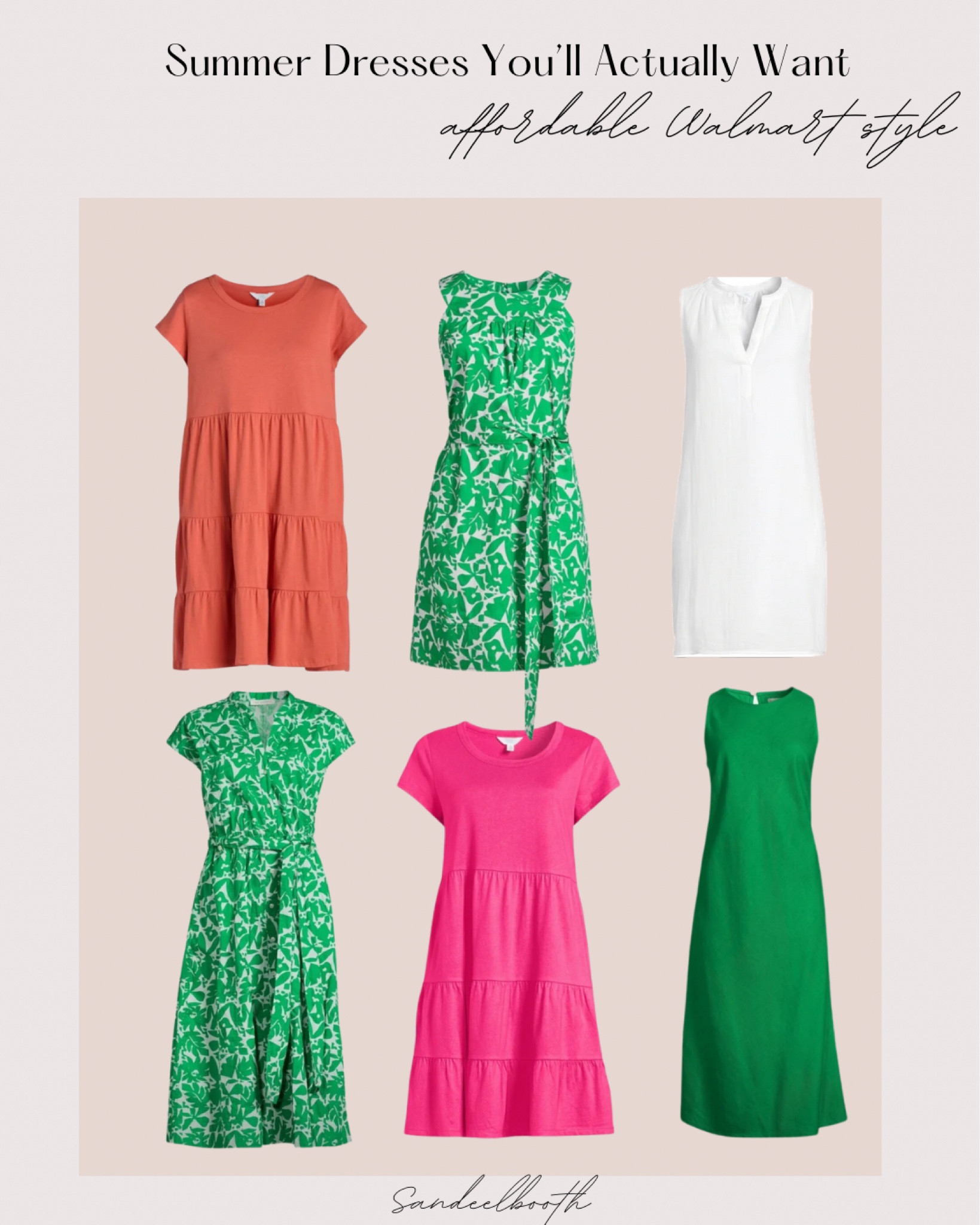 Summer dresses you’ll actually want to wear. 🩷🩷 @walmartfashion #walmartpartner #walmartfashion @walmart 

#LTKWorkwear #LTKWedding #LTKStyleTip