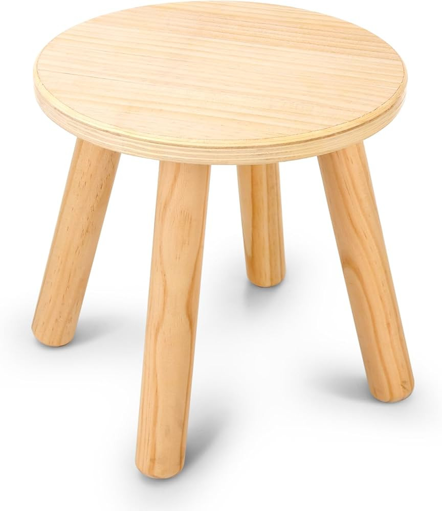 Wooden Step Stools for Kids, 10 Inch Solid Kids Chairs Perfect Matched Sensory Table, Multi-Purpo... | Amazon (US)
