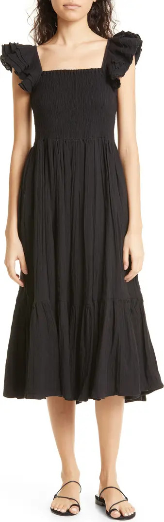 Olympia Smocked Midi Dress | Nordstrom