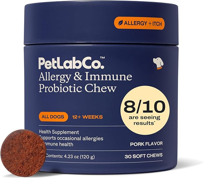 PetLab Co. Allergy & Immune Probiotics for Dogs, Support Seasonal Allergies, Gut & Digestive Heal... | Amazon (US)
