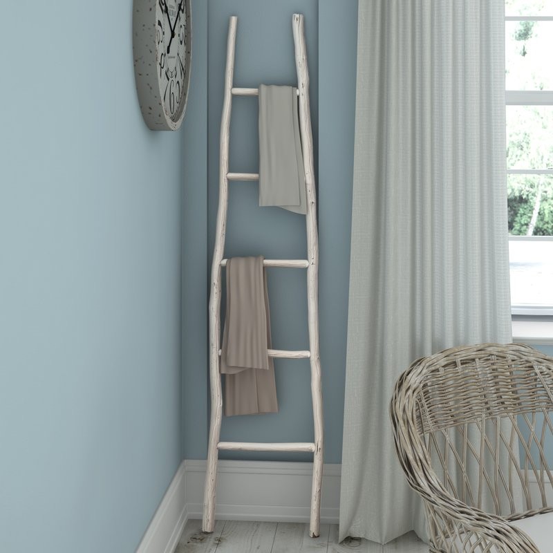Painted Wood 6 ft Blanket Ladder | Wayfair North America