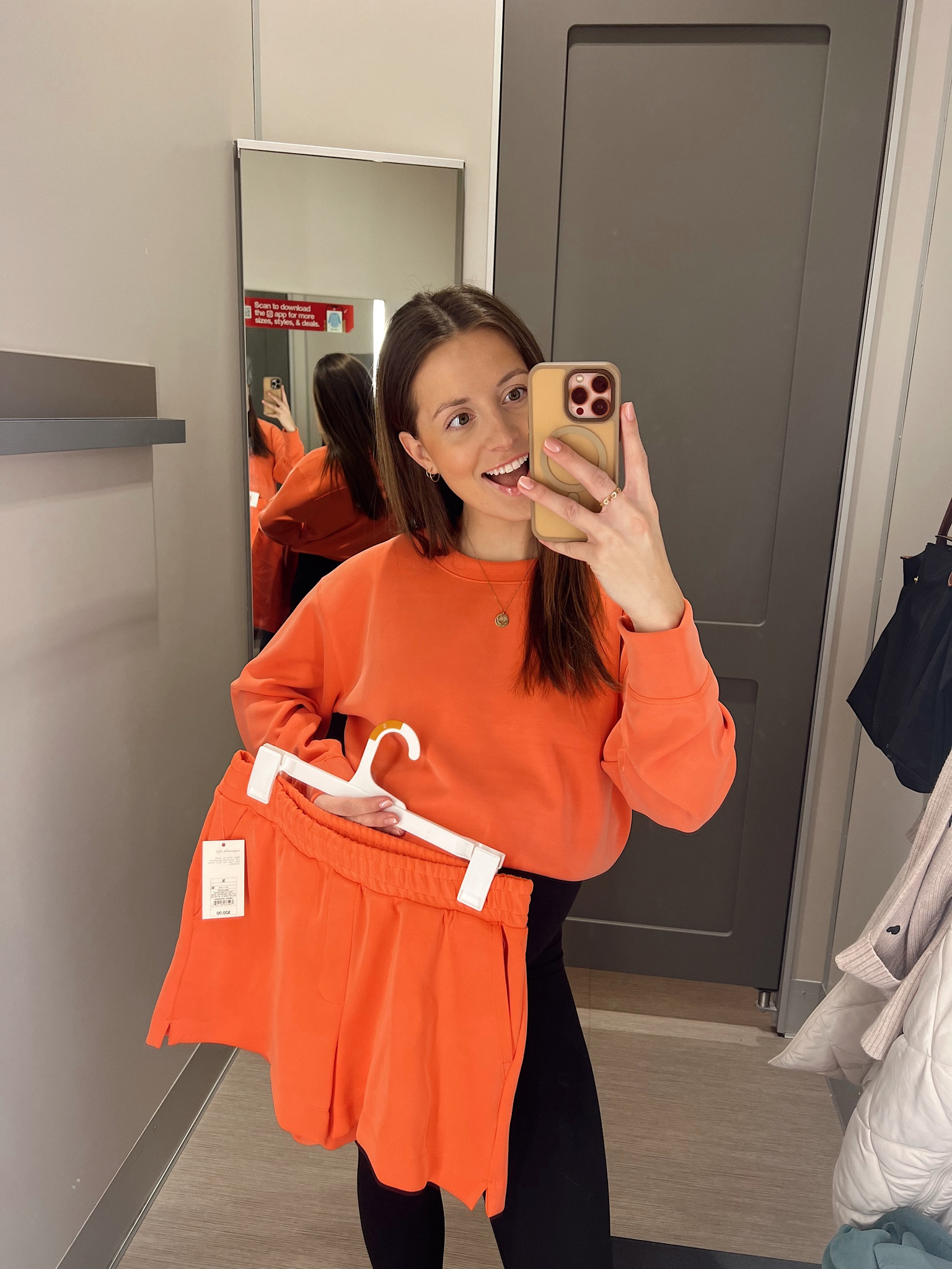 Coral Target matching set!! I swear this material is the same as Lulu softstream & only $20 each👏🏼👏🏼!!

Shorts not yet available online- I will link them when they are!! 

Lulu dupe, target find, target fashion, matching set