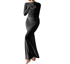 NUFIWI Women Beach See Through Maxi Dress Long Sleeve Crochet Knit Dress Backless Hollow Out Biki... | Amazon (US)
