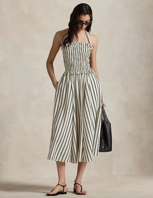 POLO RALPH LAUREN Striped Silk, Taylor Swift Engagement Dress - Size XXS, NWT | eBay US