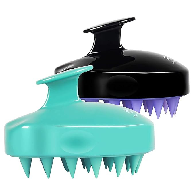 HEETA Hair Scalp Massager Shampoo Brush 2 Pack, Soft Silicone Bristles to Remove Dandruff, Waterp... | Amazon (US)