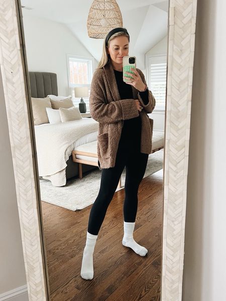 Cozy cardigan on sale for under $50. Wearing the S/M // selling out so also linked similar options 

cozy loungewear, cozy outfit, pregnancy style 

#LTKstyletip #LTKtravel #LTKbump