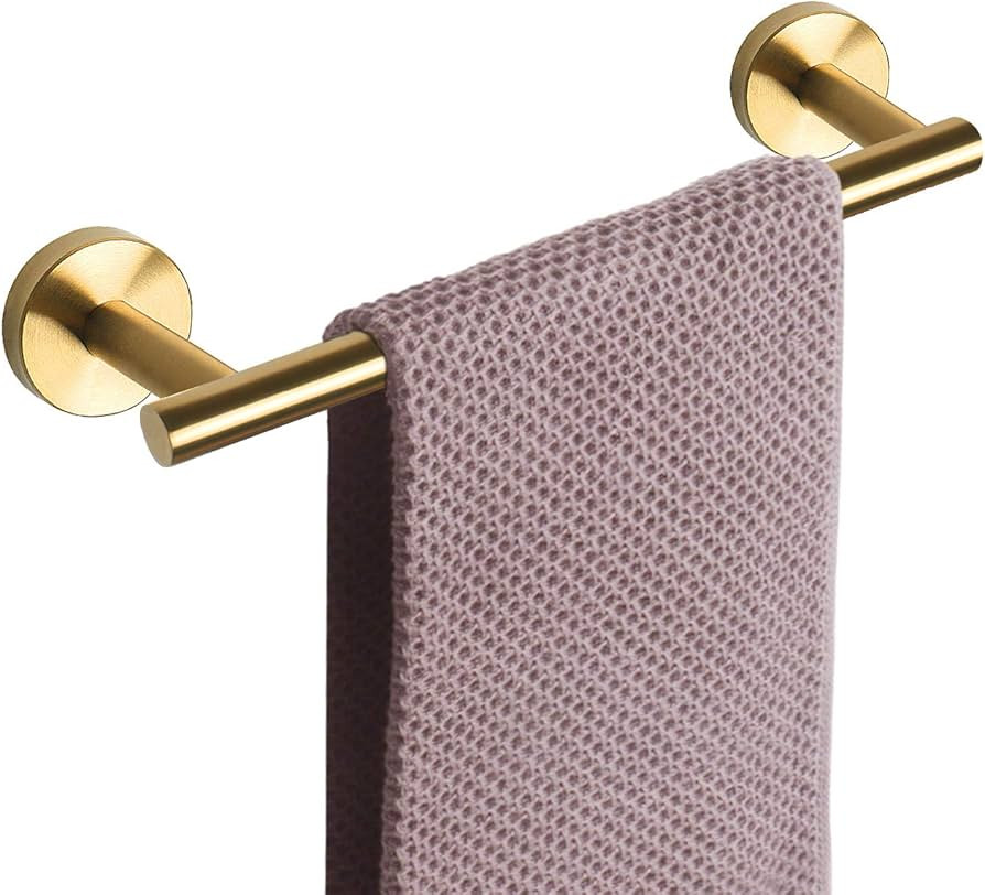 NearMoon Bathroom Towel Bar, Bath Accessories Thicken Stainless Steel Shower Towel Rack for Bathr... | Amazon (US)