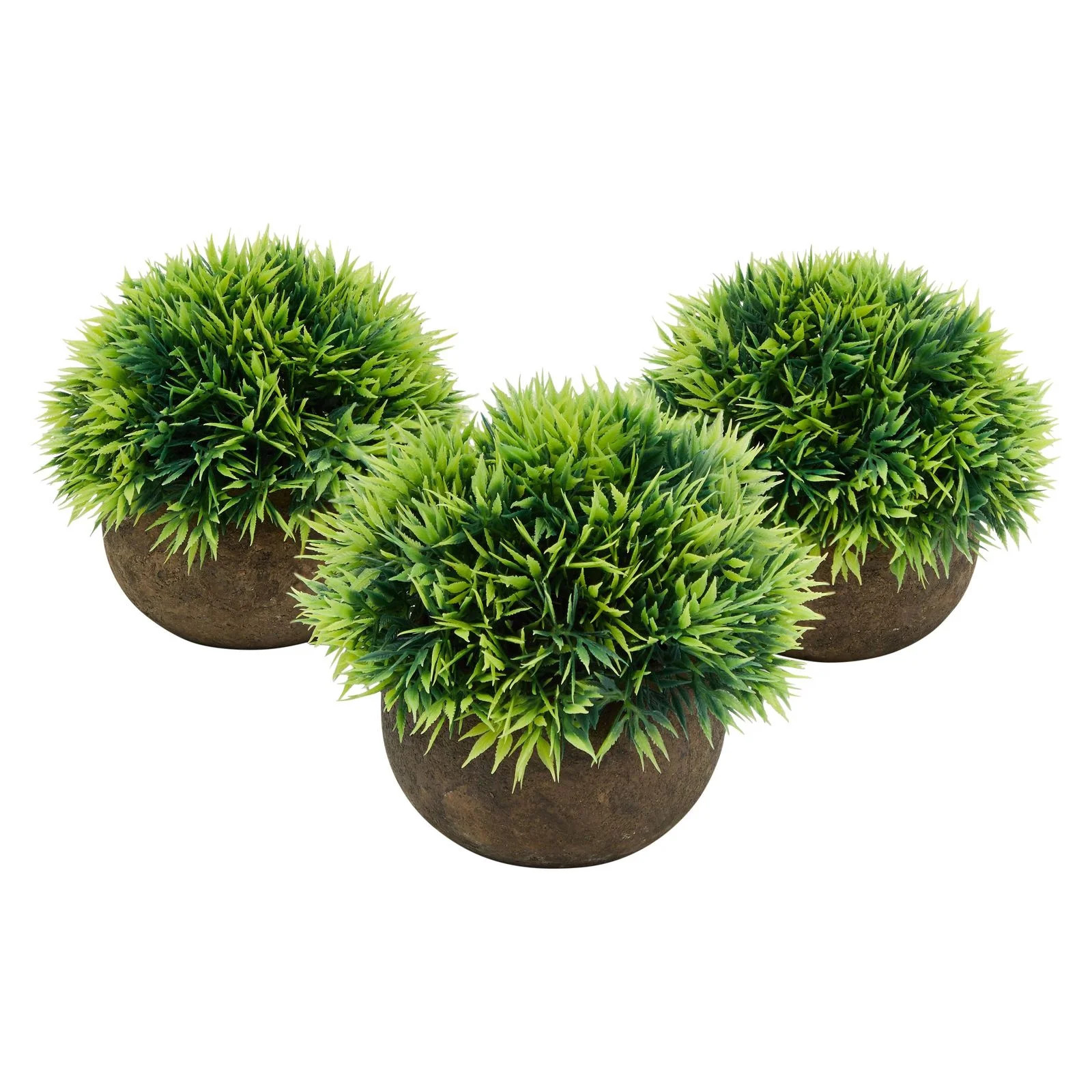 Juvale Mini Artificial Plants - 3-Pack Fake Potted Plants for Interior Decoration, Small Faux Gre... | Walmart (US)