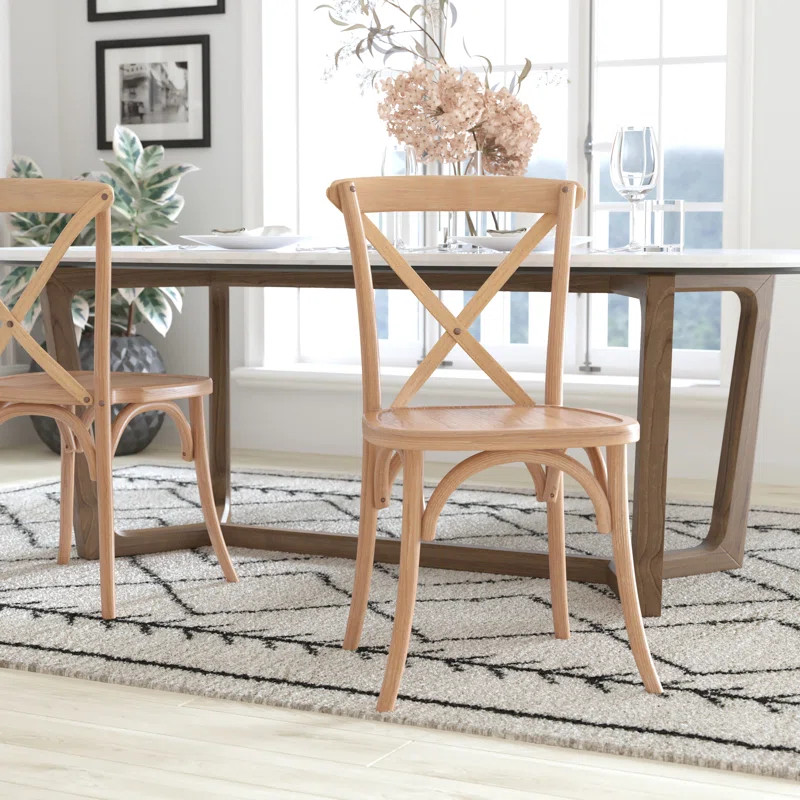 Adamsville Cross Back Stacking Side Chair | Wayfair North America
