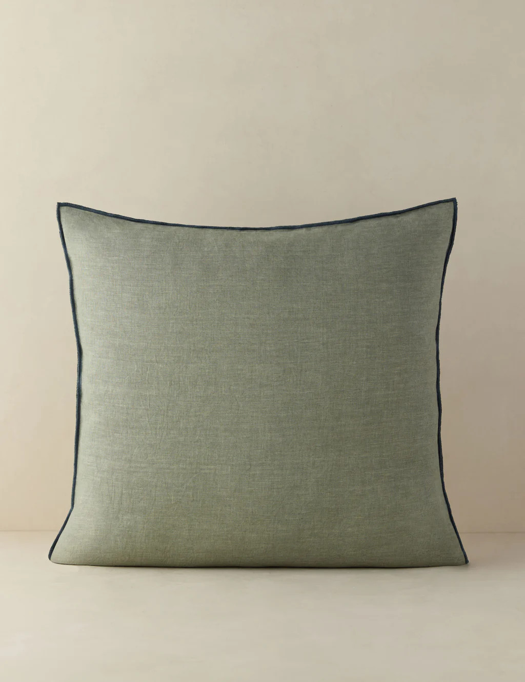 Carys Contrast Linen Pillow | Lulu and Georgia 