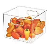 iDesign 71230 Plastic Bin, Kitchen Storage Organizer for Refrigerator, Freezer and Pantry, 8" x 8" x | Amazon (US)