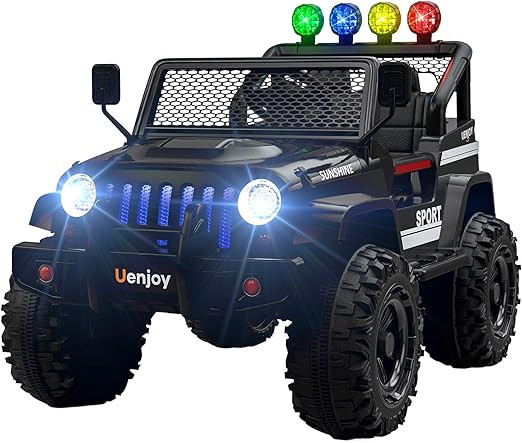 Uenjoy Ride on Car with Remote Control 12V Electric Car for Kids, Music, Story Playing, Colorful ... | Amazon (US)