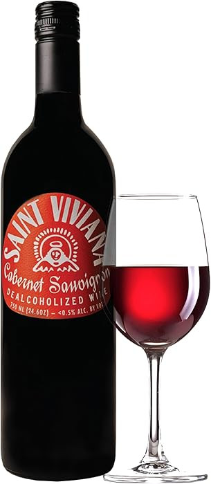 Saint Viviana Non-Alcoholic Cabernet Sauvignon, Non Alcoholic Red Wine, Gluten Free, Low Sugar, Z... | Amazon (US)