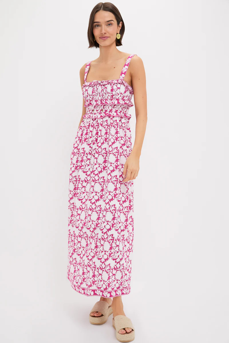 Pink and White Denise Maxi Dress | Tuckernuck (US)