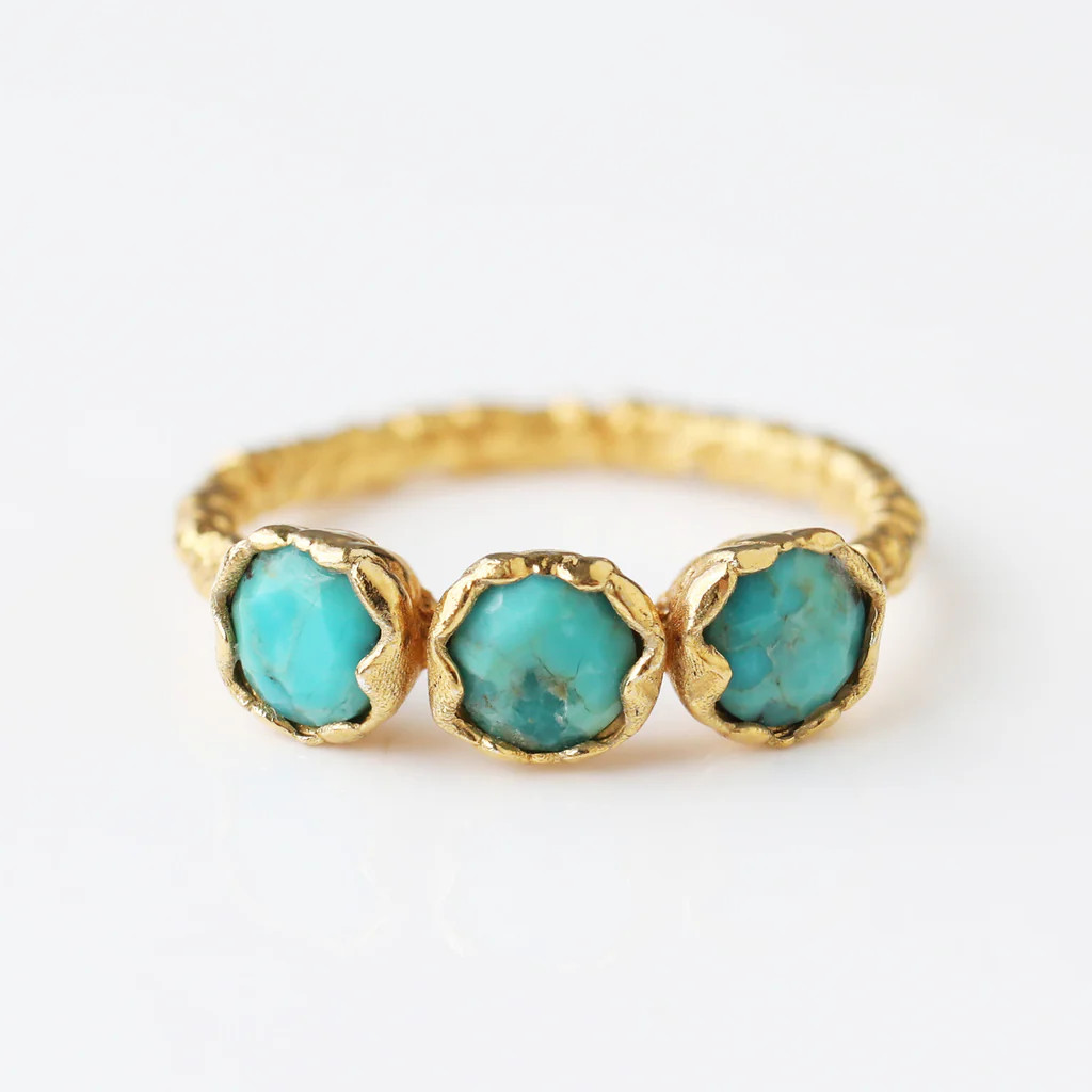 Andie Molten Turquoise Ring | Carrie Elizabeth