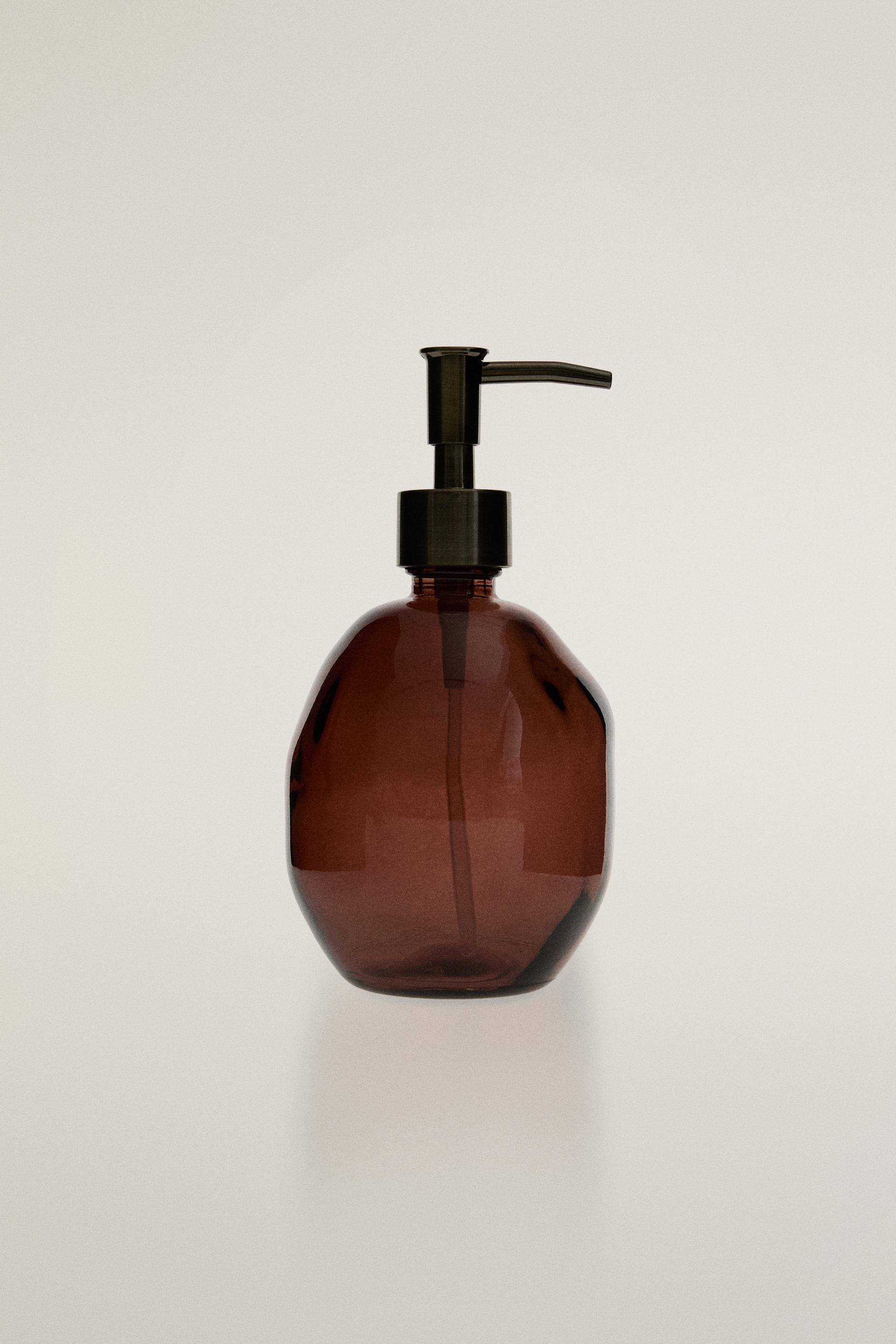 PINK GLASS SOAP DISPENSER - Pink - ONE SIZE ONLY | Zara US