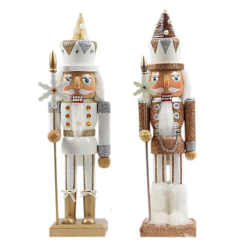 Santa's Workshop 15"" Snowflake Soldier Nutcracker Set of 2 | HSN