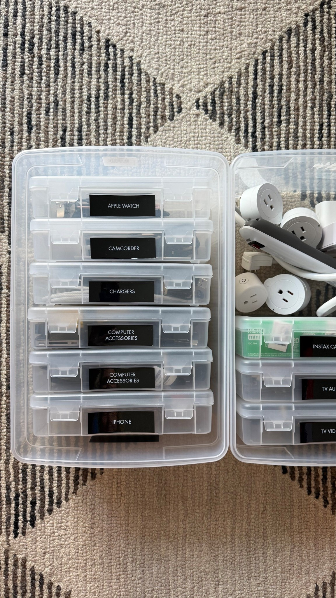 Cord organization / tech organizer / electronics organizing / ptouch label maker / the container store / amazon home / organizing hacks

#LTKHome