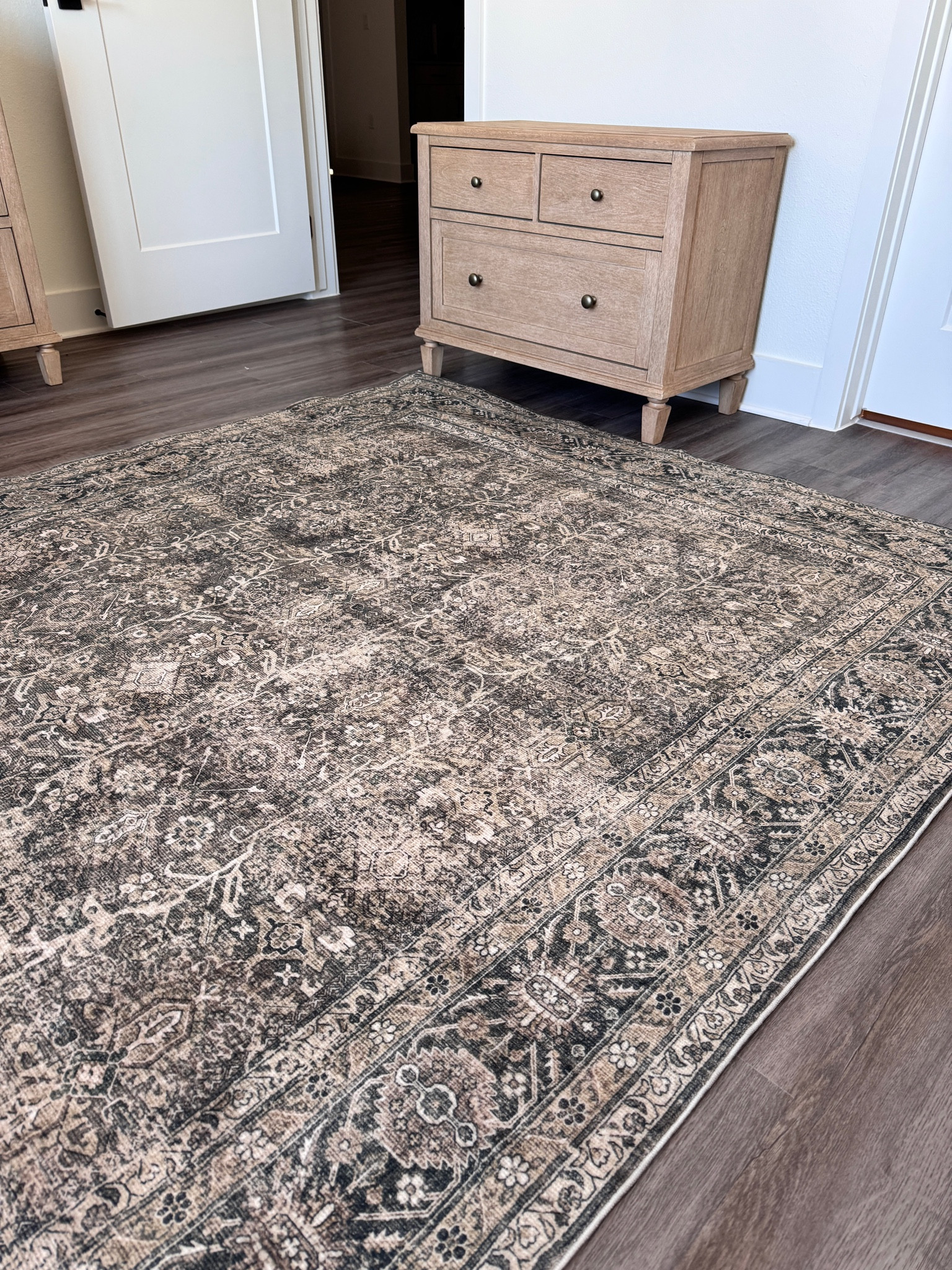 Beautiful area rug and it’s machine washable! The color I have is accent brown. 

Area rug, rug, home decor, bedroom decor, home styling 

#LTKHome