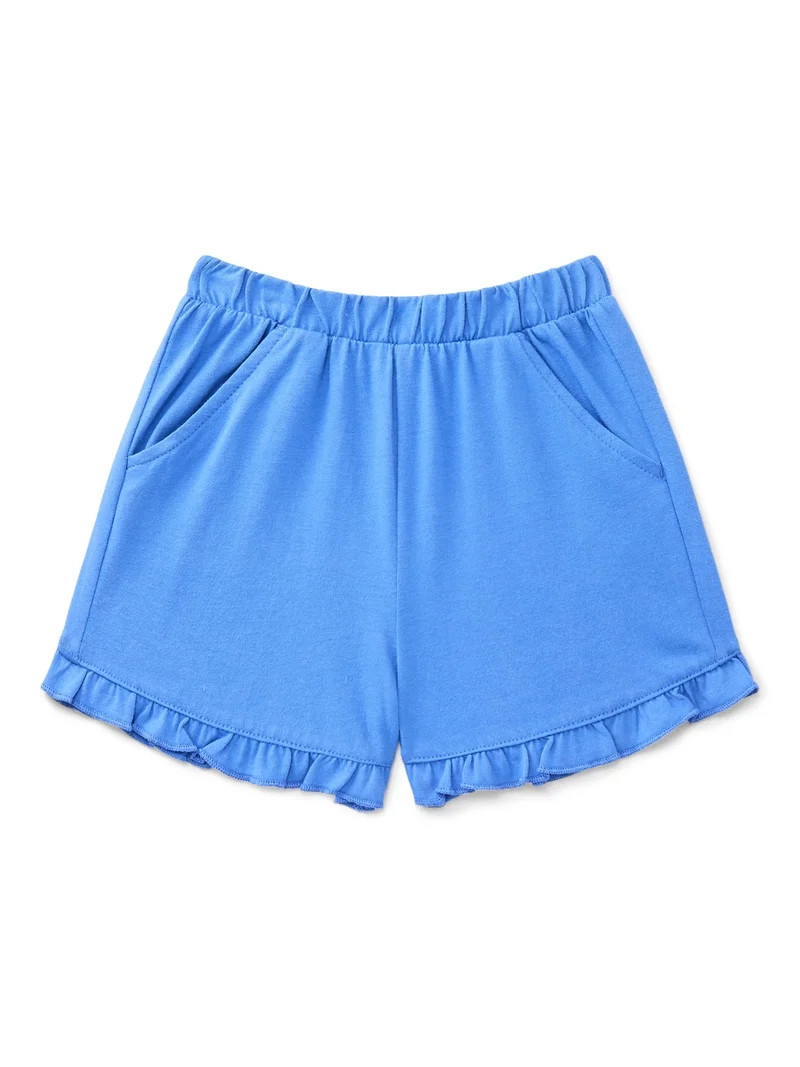Wonder Nation Toddler Girls Ruffle Shorts, Sizes 18M-5T | Walmart (US)