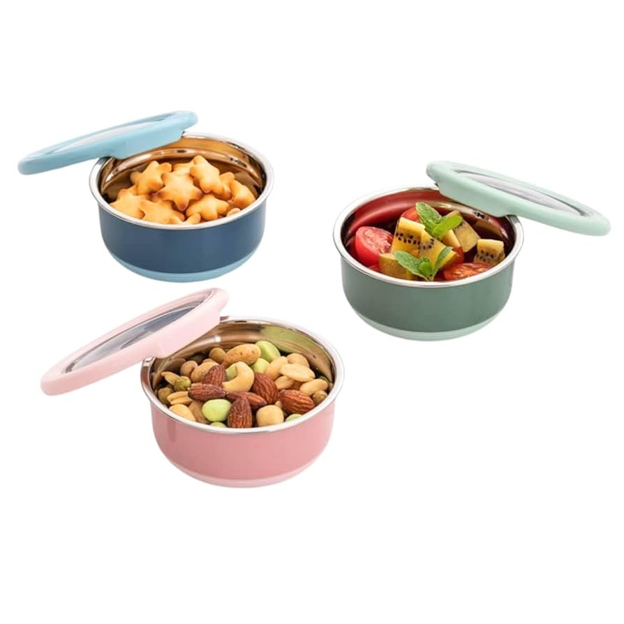 Lille Home 7.5 OZ Dressing Containers for Condiments, Salad Dressing, Dips, Stainless Steel Dippi... | Amazon (US)