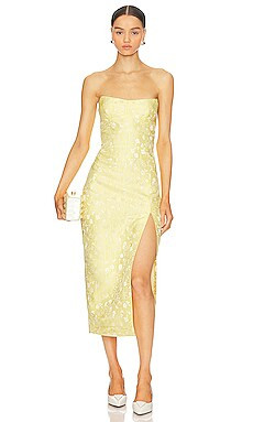 Amanda Uprichard Ivy Dress in Yellow from Revolve.com | Revolve Clothing (Global)