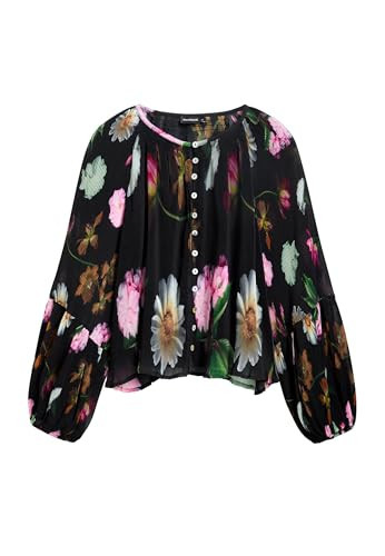 Desigual Women's Floral Blouse Black | Amazon (US)
