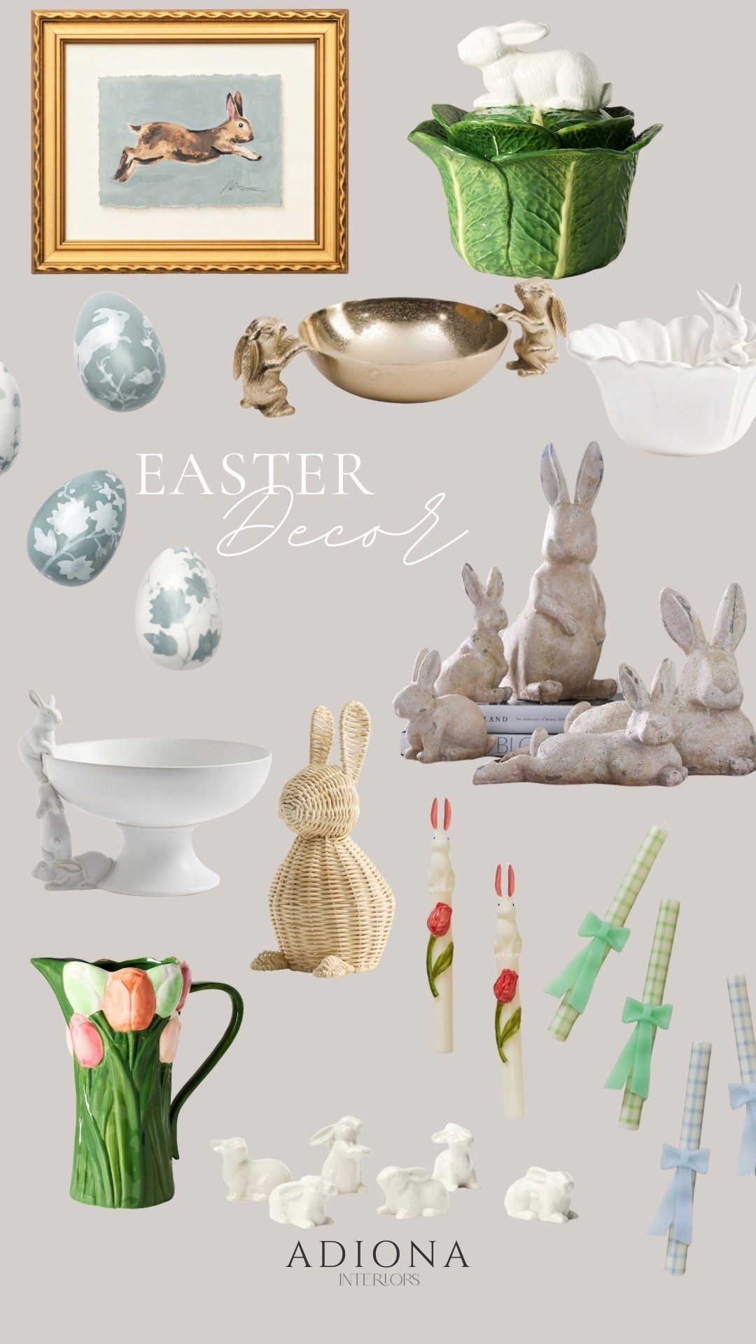 Easter decor 

Bunny decor, taper candles, spring decor, spring serve ware, floral pitcher, egg decor 

#LTKHome #LTKSeasonal