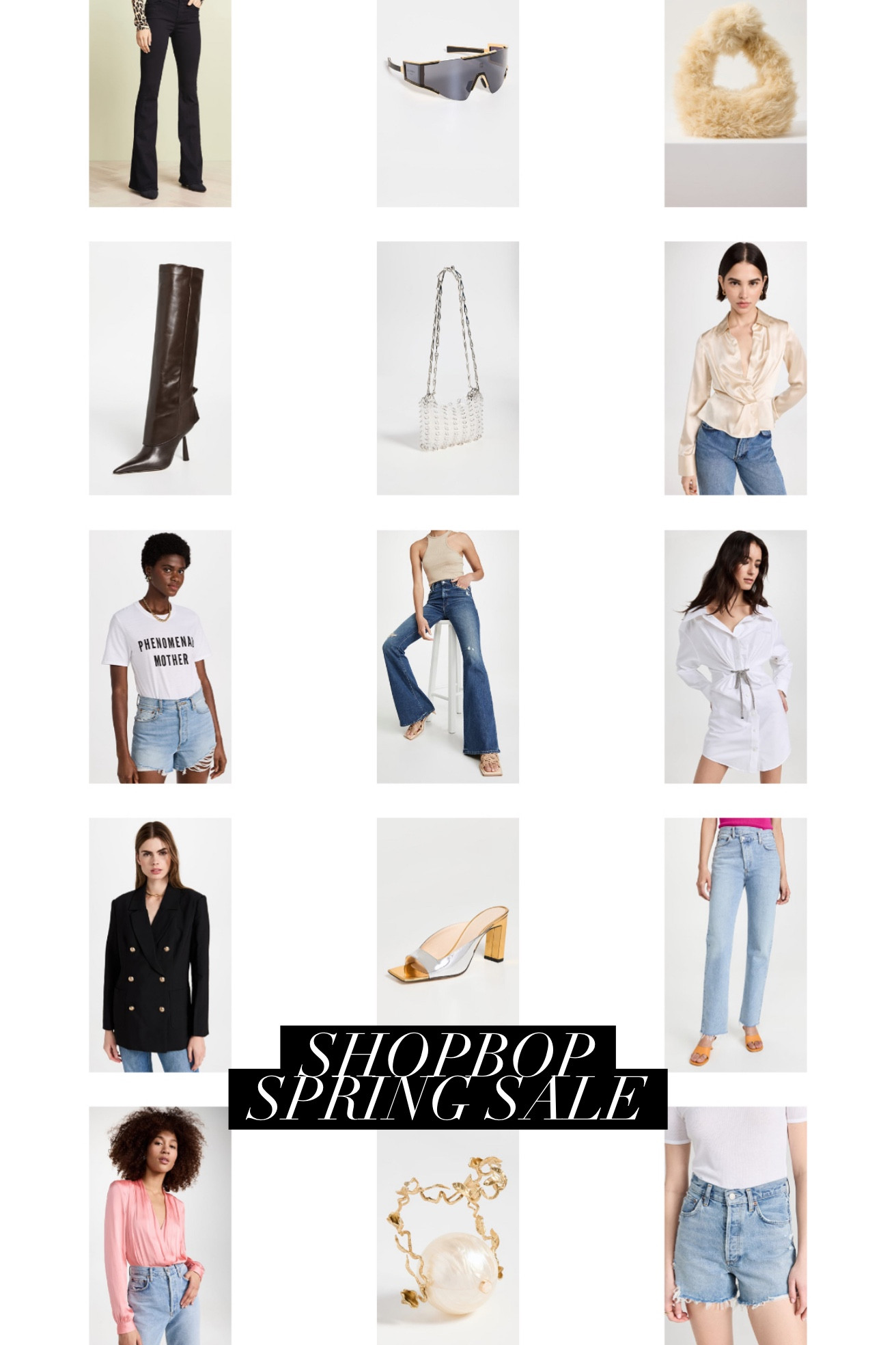 Brand new spring designer collections 20% off 🙌🏼 #shopbop #springfashion #jeans #heels #sandals #handbag #tshirt #blazer #boots 

#LTKstyletip #LTKsalealert #LTKSeasonal