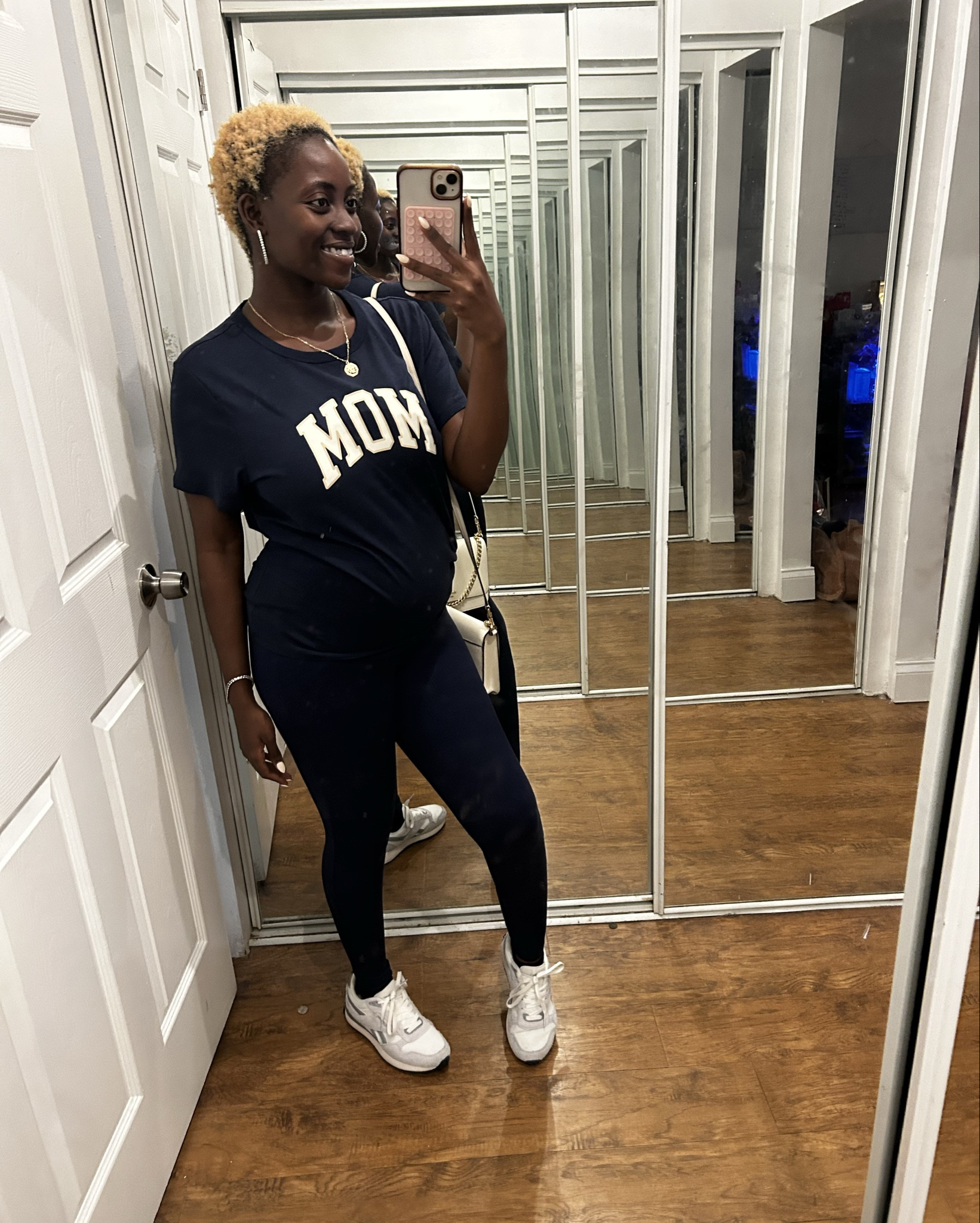 The leggings are my absolute fav 😍, so stretch and comfortable. The MOM title is such a staple piece lol. 

Shirt - L 
Leggings- L 

#LTKBump #LTKFindsUnder100 #LTKSpringSale