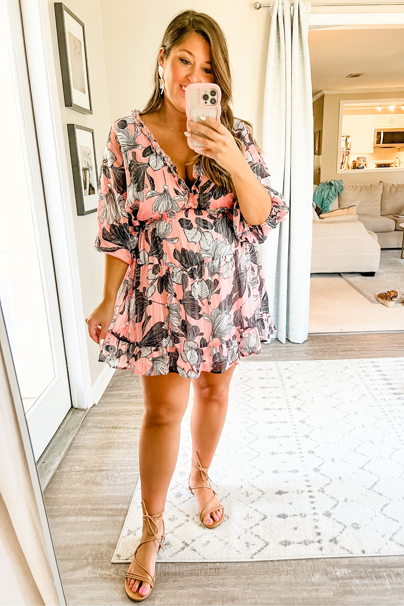 Shower dress, spring dress 

Wearing a large, bump friendly

#LTKcurves #LTKunder50 #LTKbump