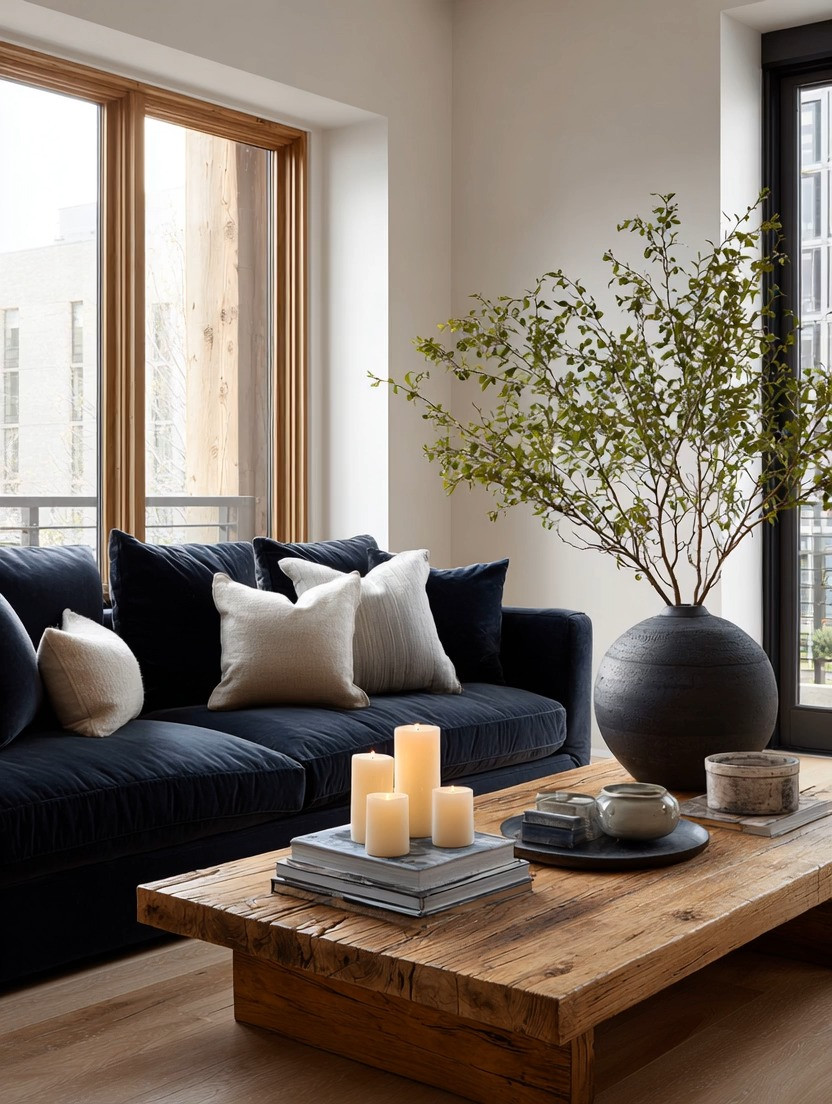 This is what modern minimalism looks like in 2026.

Minimalism is no longer about removing personality until everything feels white and empty.

Today's modern minimalism is intentional.

It's choosing fewer pieces, but choosing pieces you truly love.

A rich navy velvet sofa instantly becomes the anchor of the room. Velvet brings warmth, texture, and quiet luxury without overwhelming the space. Pair it with a grounding natural wood coffee table, and you create the perfect balance between softness and nature.

Everything else becomes personal.

A stack of your favorite books. A few candles. A beautiful vase with greenery. A handcrafted bowl collected during your travels. These aren't decorations for the sake of decorating. They're pieces that reflect your life.

Beautiful homes don't need more things.

They need better, more intentional things.

This is simplicity with character. Minimalism with warmth. A home that feels peaceful, elegant, and lived in.

We've linked our favorite navy velvet sofas and oversized wood coffee tables to help you recreate the look.

Elegance is about taste, not about square footage.

#LivingRoomDecor #ModernMinimalism #HomeDecor #LTKHome 

 #LTKHome