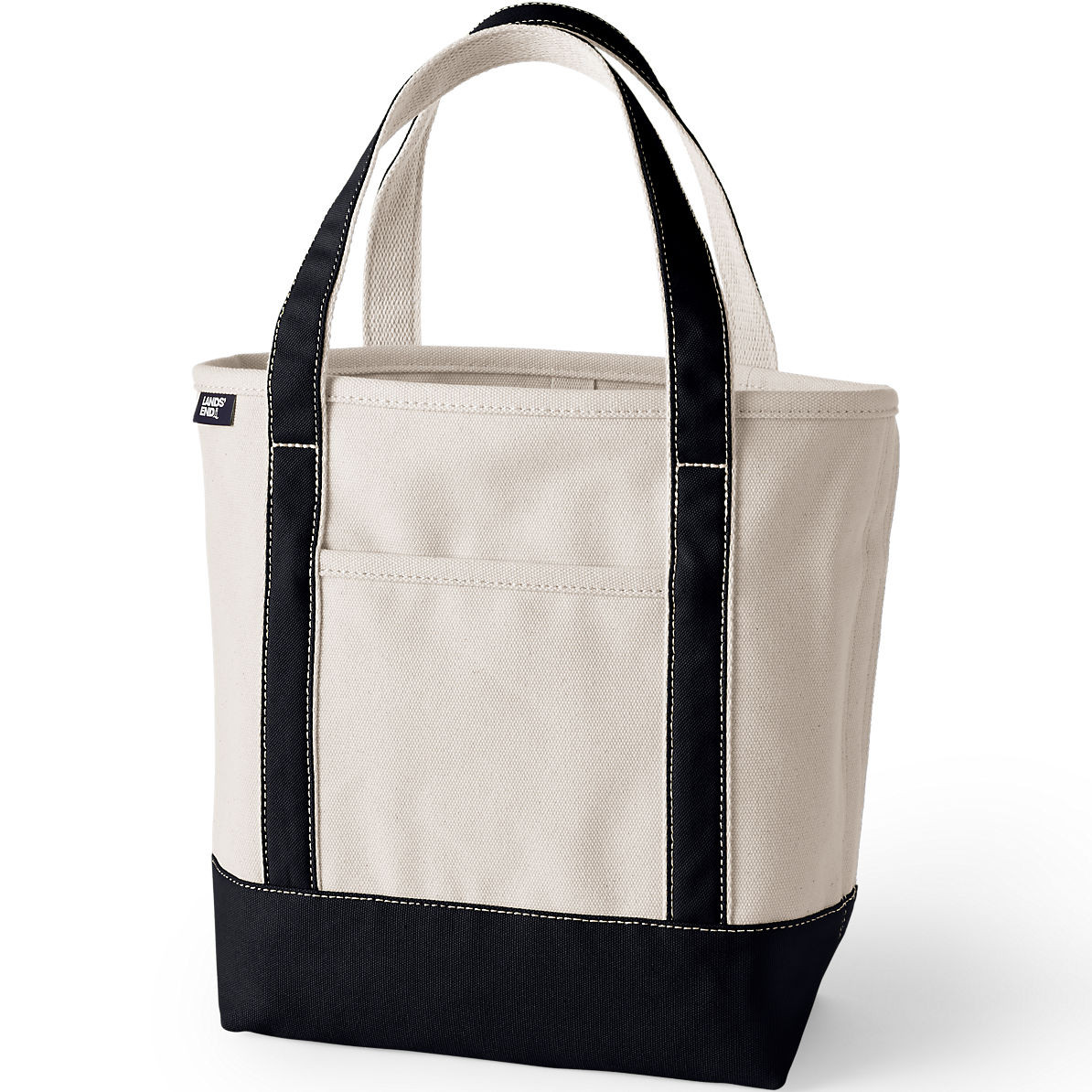 Medium Natural 5 Pocket Open Top Canvas Tote Bag | Lands' End (US)