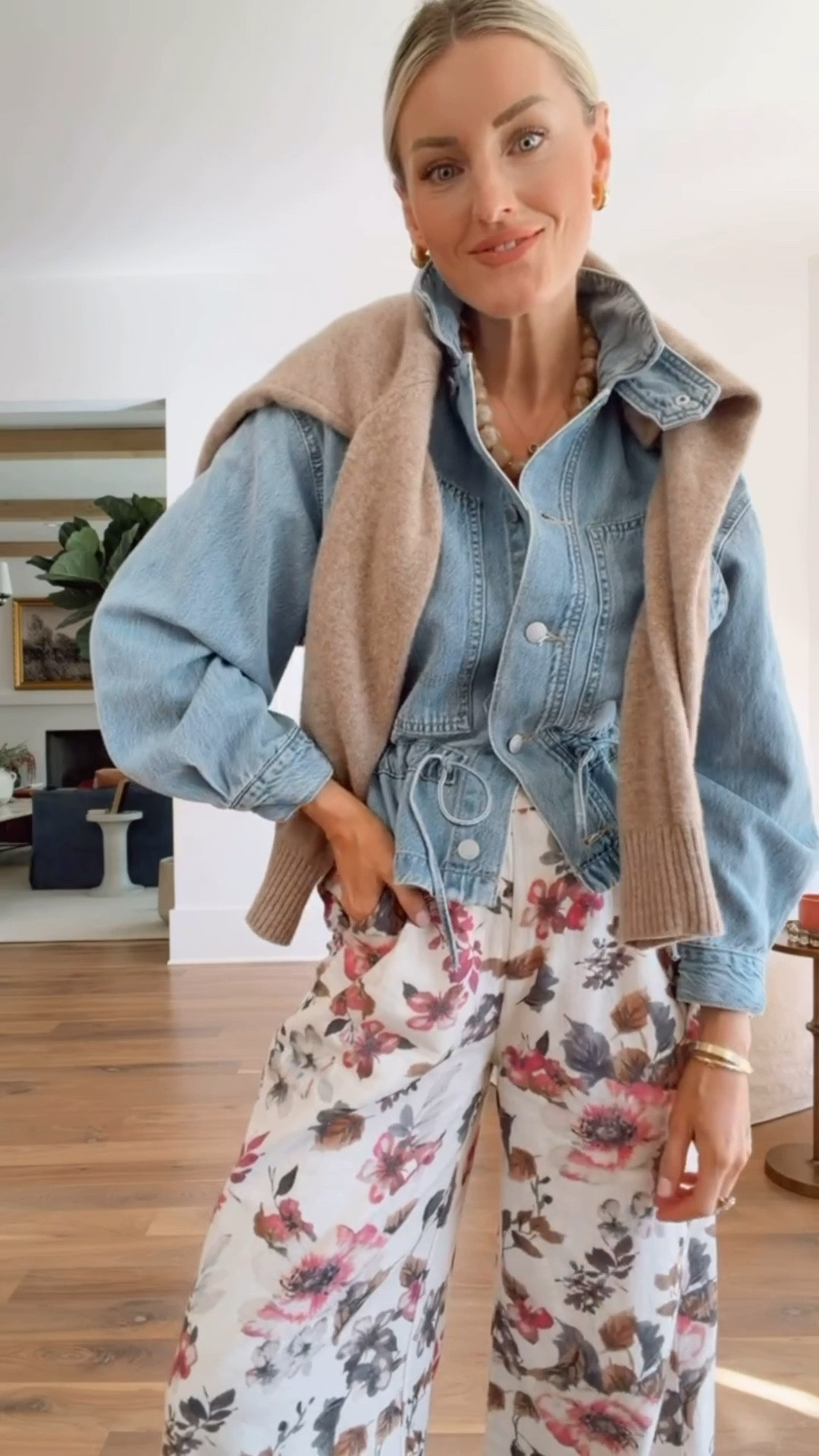 I have been pulling for the pieces of my @Cleobella collection constantly! These pieces will truly last years! Wearing XS!

Loverly Grey, Cleobella, spring outfit, denim jacket, floral pants, elevated spring looks 

#LTKSeasonal
