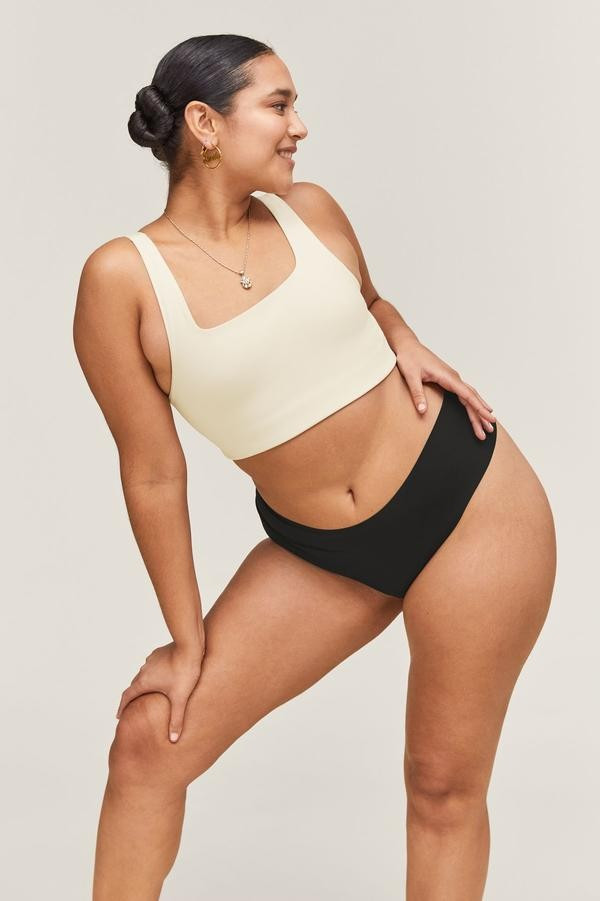 Black High-Rise Thong | Girlfriend Collective