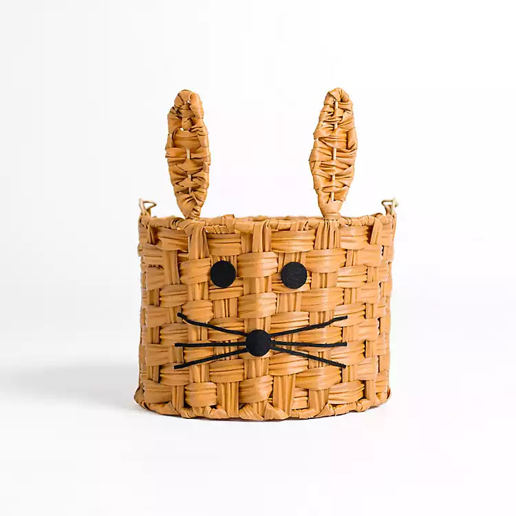 Woven Bunny Easter Basket | Kirklands