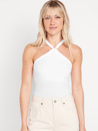 Fitted Halter Top for Women | Old Navy (US)