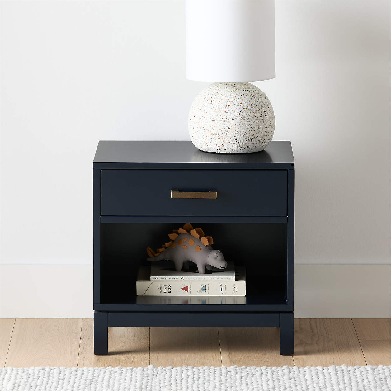Kids Parke Navy Blue Nightstand | Crate & Kids | Crate & Barrel
