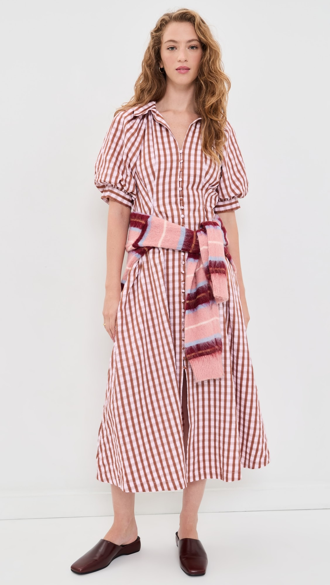 English Factory Gingham Check Midi Dress | Shopbop | Shopbop