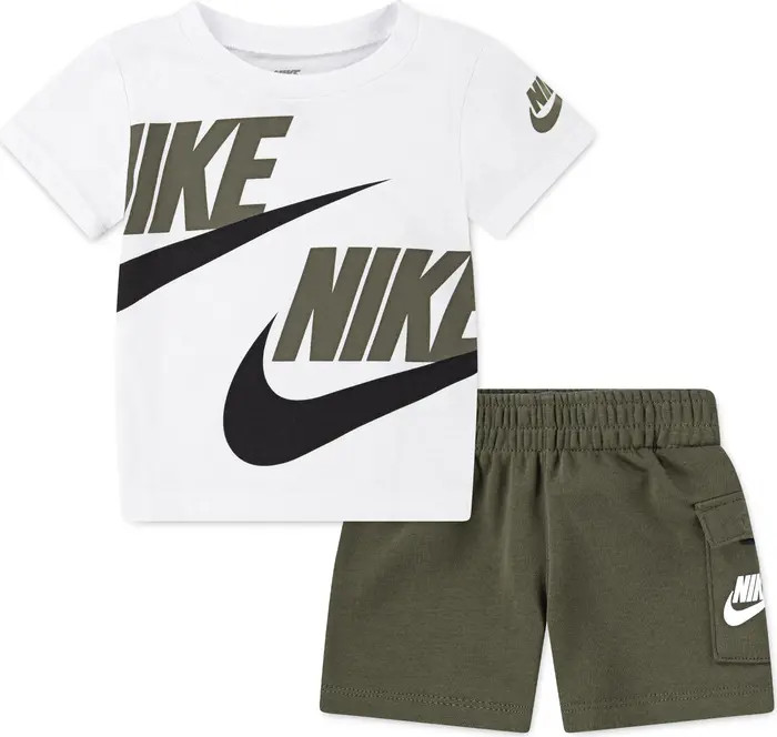 Logo Tee & Cargo Shorts 2-Piece Set | Nordstrom Rack