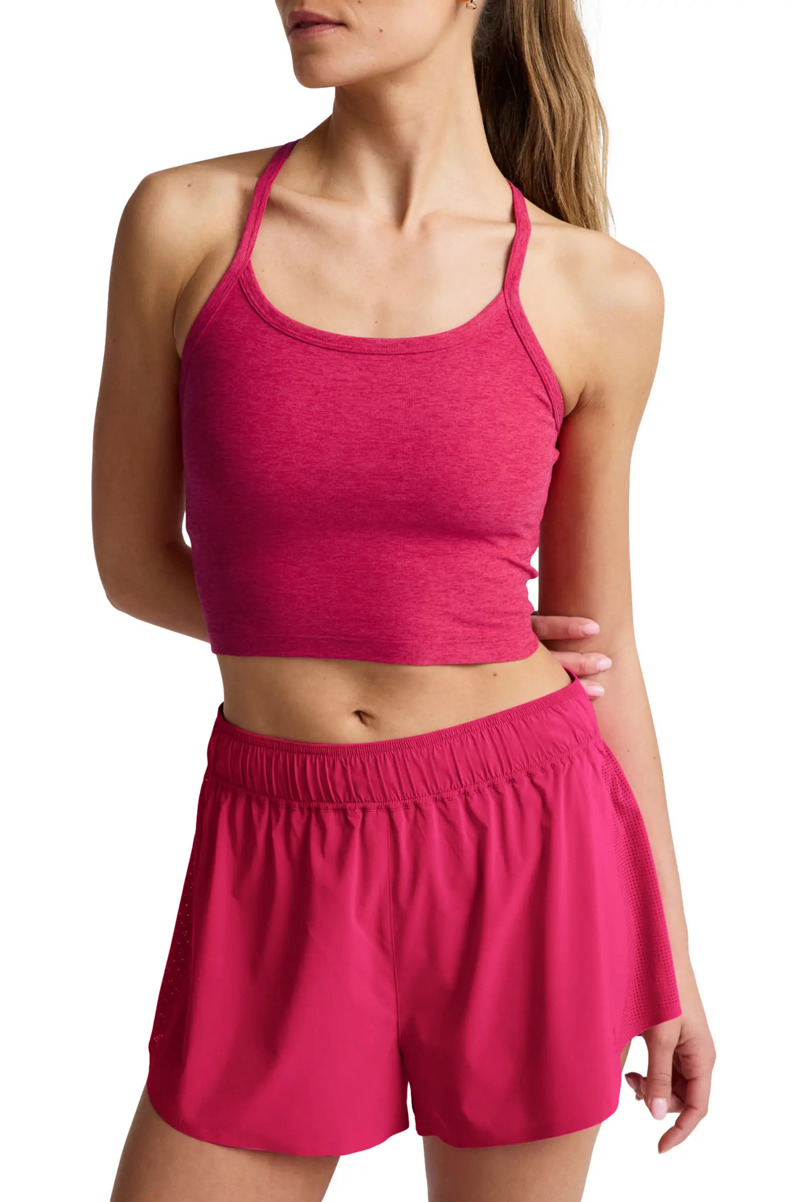 Beyond Yoga Space Dye Slim Racerback Crop Tank (Women) | Nordstrom | Nordstrom