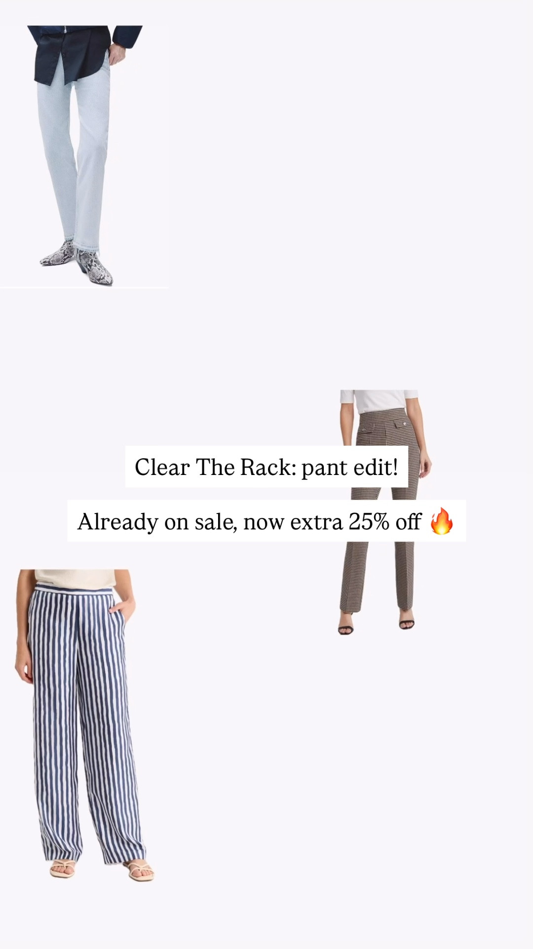@NordstromRack just started their Clear The Rack event and all these pants (and more!) are extra 25% off starting today ✨ 

Discount in cart - login/create account for extra discount. #NordstromRackPartner #RackScore

#LTKFindsUnder100 #LTKSaleAlert #LTKWorkwear