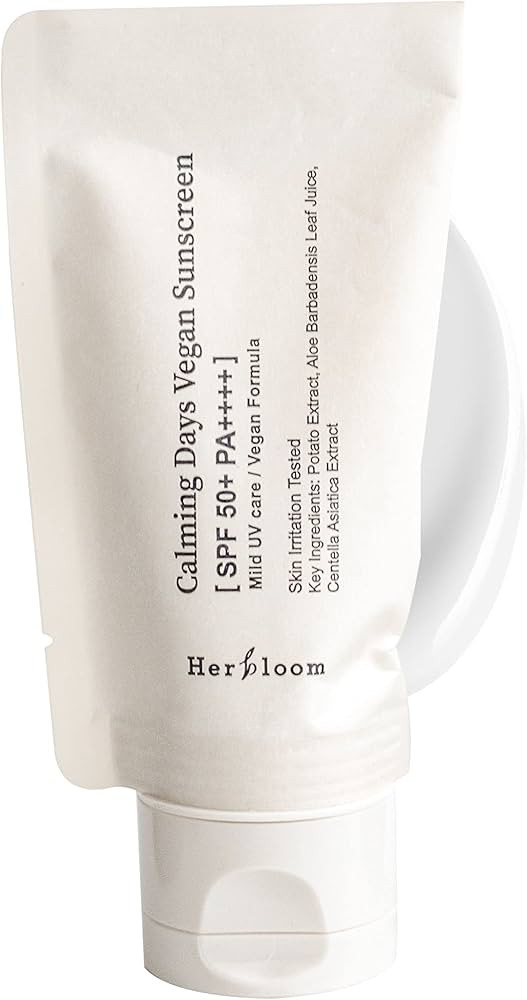 Herbloom Calming Days Vegan Sunscreen SPF 50+ PA++++ - Moisturizing and Non-Greasy Face Sun Scree... | Amazon (US)
