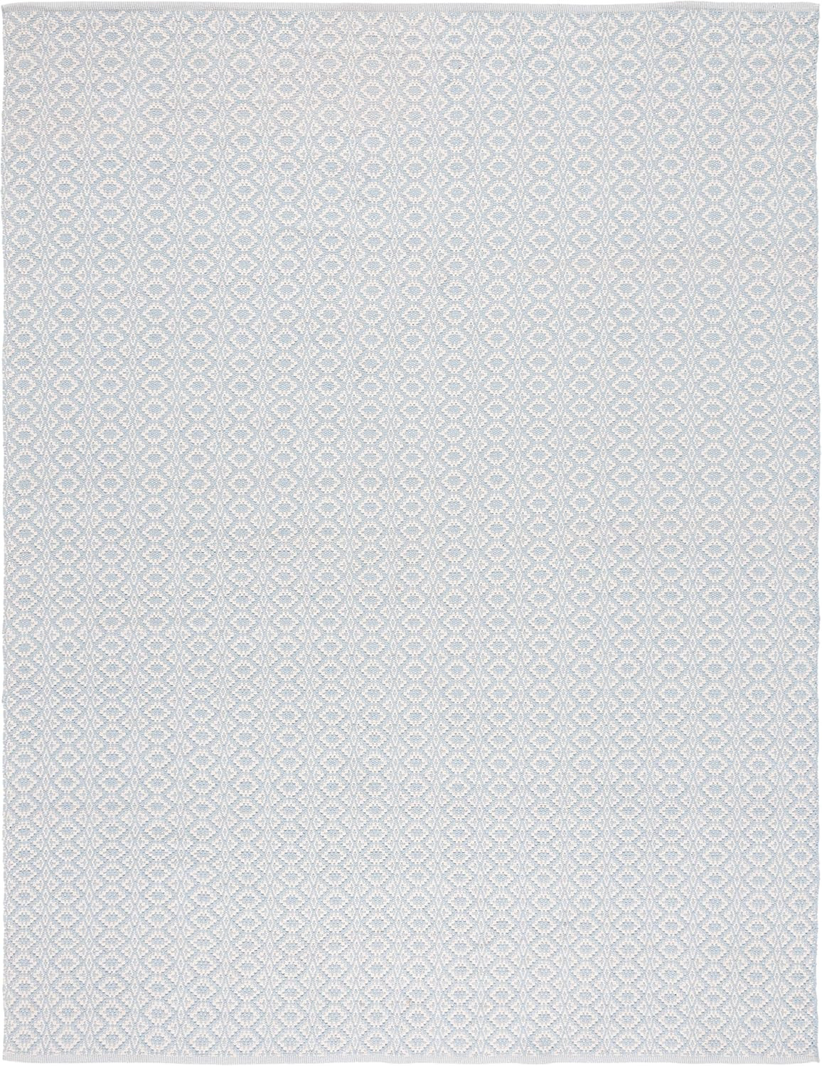 SAFAVIEH Montauk Collection 8' x 10' Ivory / Light Blue MTK716B Handmade Cotton Area Rug | Amazon (US)