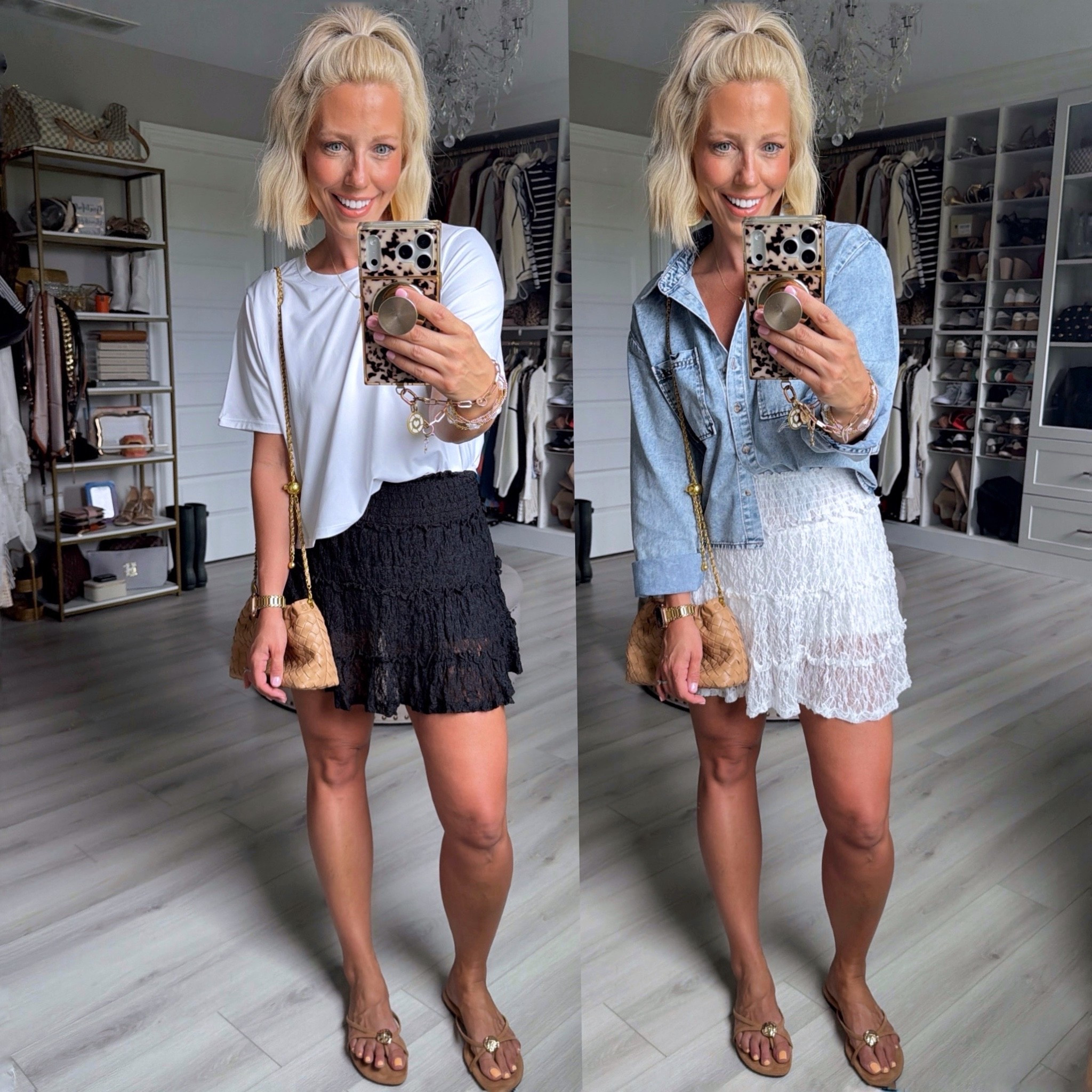 Lacy but make it practical 🤍✨ This lace skirt with built-in biker shorts is the ultimate blend of feminine + functional—perfect for busy days, summer outfits, and on-the-go style. No worries, just confidence 💃
⬇️⬇️⬇️
Skirts size small
Tops size medium 

#LaceSkirt #BuiltInShorts #MomStyle #SummerOutfits #AffordableFashion #OOTD #StyleFinds #ComfortAndStyle #TrendyLooks #WardrobeEssentials

#LTKootd #LTKSaleAlert #LTKmomlife