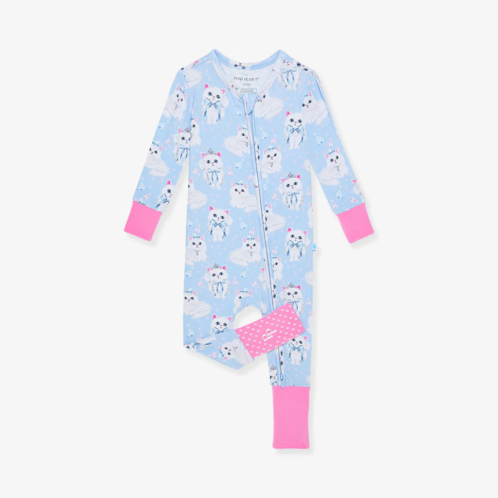 Kitty Blue Baby Convertible Sleeper | Dixie Cat | Posh Peanut