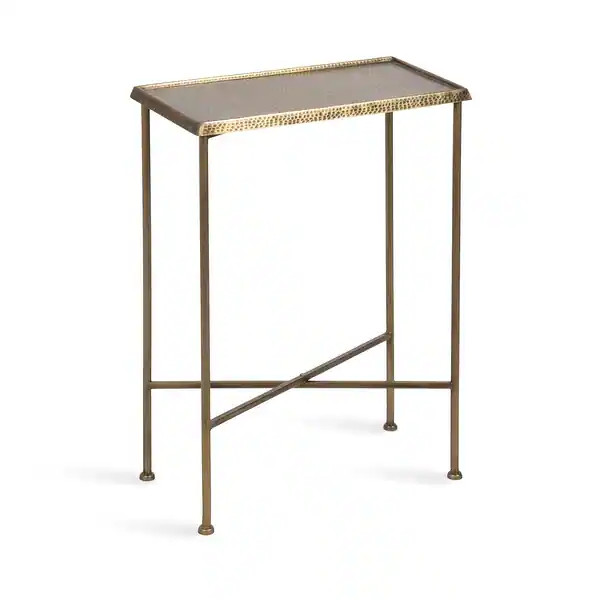 Kate and Laurel Sanzo Slim Side Table - 17x9x24 - Gold | Bed Bath & Beyond